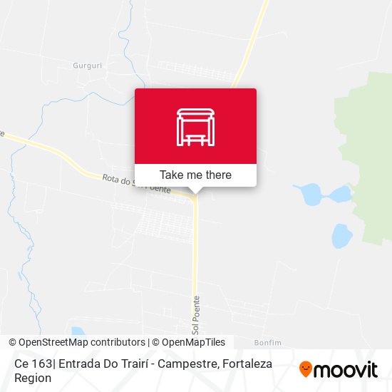 Ce 163| Entrada Do Trairí - Campestre map