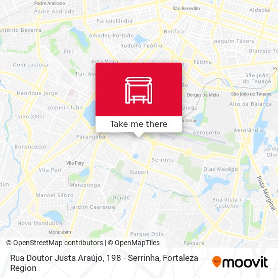Rua Doutor Justa Araújo, 198 - Serrinha map