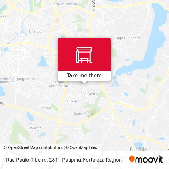 Rua Paulo Ribeiro, 281 - Paupina map