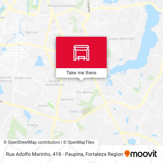 Rua Adolfo Marinho, 418 - Paupina map