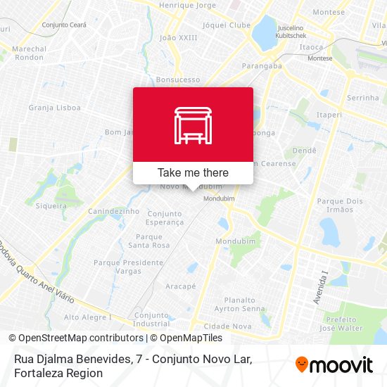 Rua Djalma Benevides, 7 - Conjunto Novo Lar map