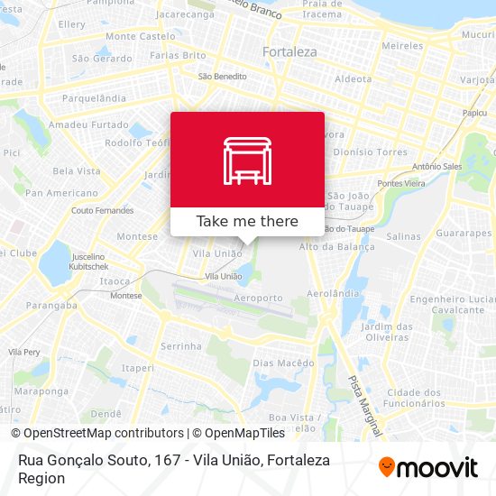 Rua Gonçalo Souto, 167 - Vila União map