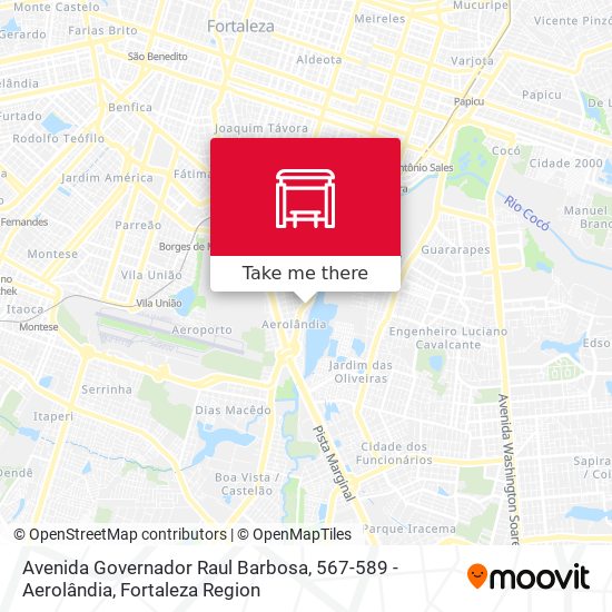 Avenida Governador Raul Barbosa, 567-589 - Aerolândia map