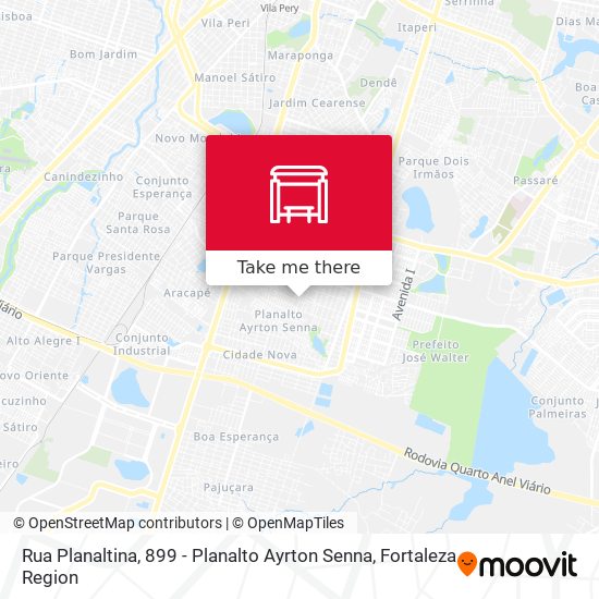 Rua Planaltina, 899 - Planalto Ayrton Senna map