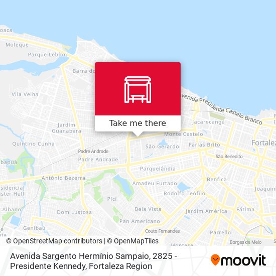 Avenida Sargento Hermínio Sampaio, 2825 - Presidente Kennedy map