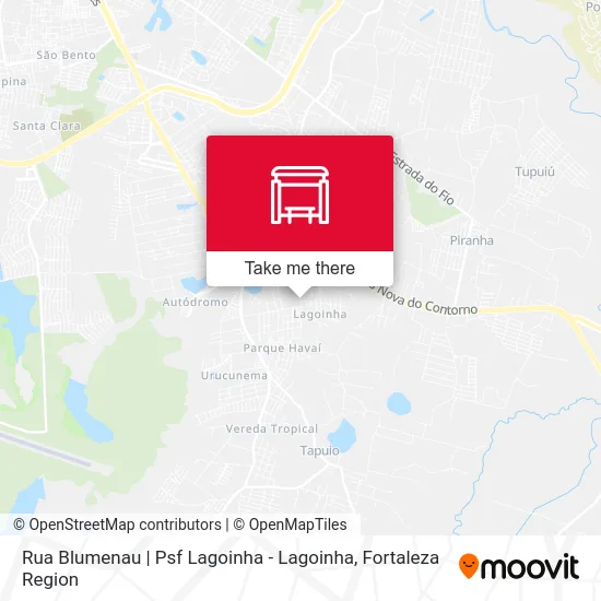 Rua Blumenau | Psf Lagoinha - Lagoinha map