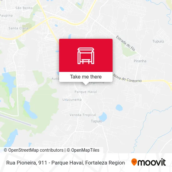 Rua Pioneira, 911 - Parque Havaí map