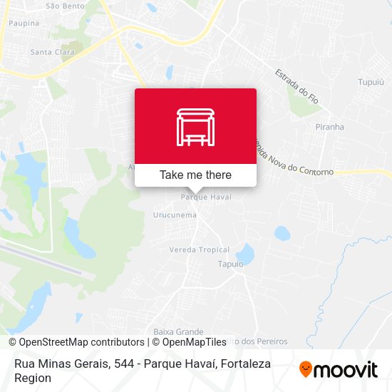 Rua Minas Gerais, 544 - Parque Havaí map