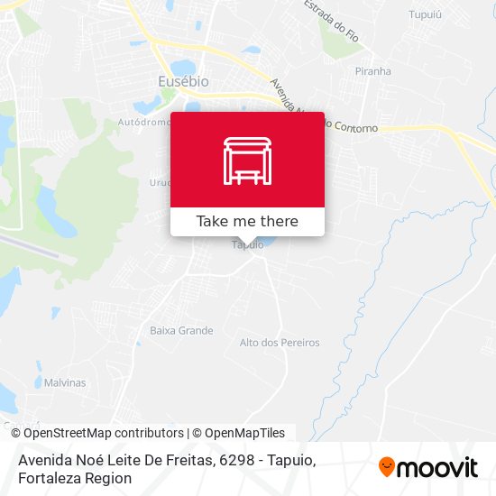 Avenida Noé Leite De Freitas, 6298 - Tapuio map