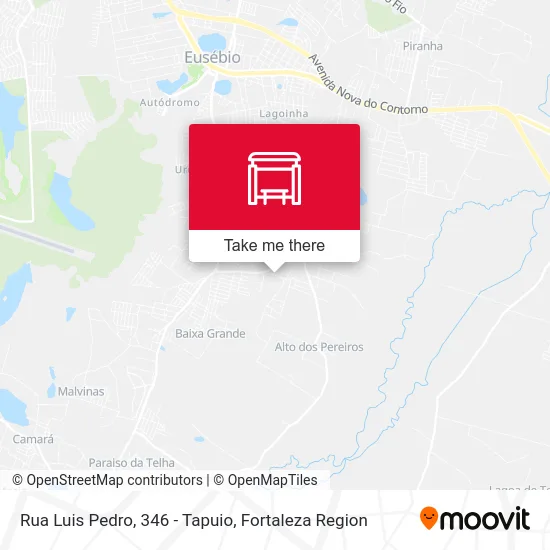 Rua Luis Pedro, 346 - Tapuio map