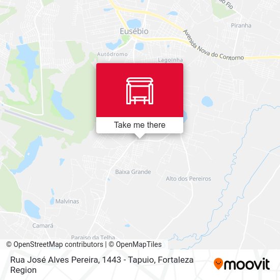 Rua José Alves Pereira, 1443 - Tapuio map