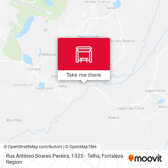 Rua Antônio Soares Pereira, 1325 - Telha map