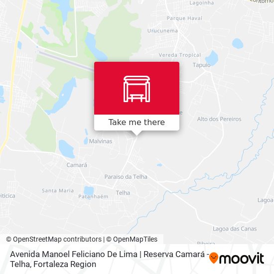 Avenida Manoel Feliciano De Lima | Reserva Camará - Telha map