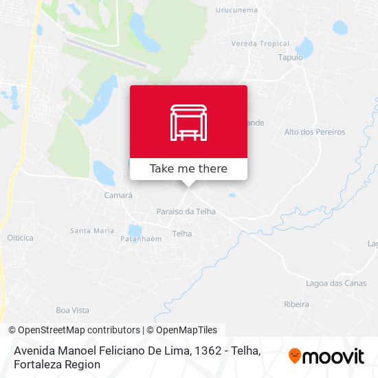 Avenida Manoel Feliciano De Lima, 1362 - Telha map