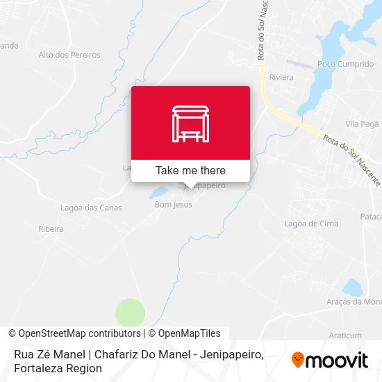 Rua Zé Manel | Chafariz Do Manel - Jenipapeiro map