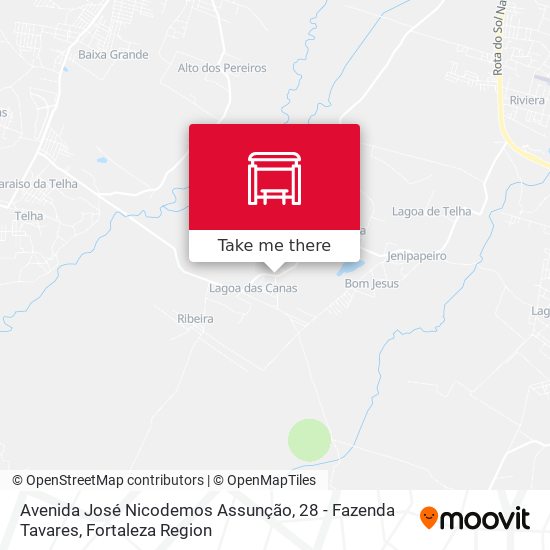 Avenida José Nicodemos Assunção, 28 - Fazenda Tavares map