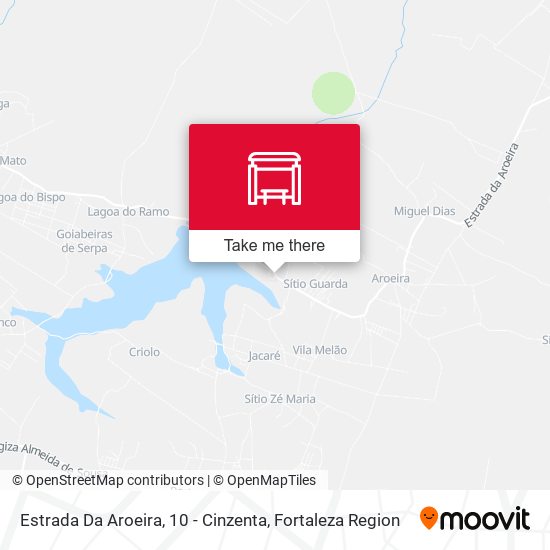 Estrada Da Aroeira, 10 - Cinzenta map