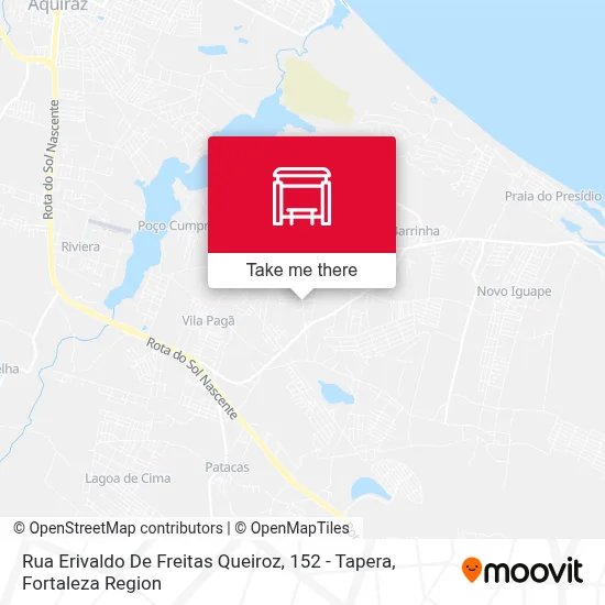 Rua Erivaldo De Freitas Queiroz, 152 - Tapera map