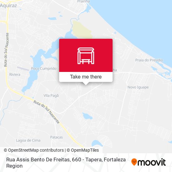 Rua Assis Bento De Freitas, 660 - Tapera map