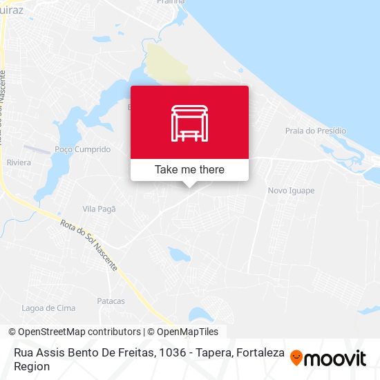 Rua Assis Bento De Freitas, 1036 - Tapera map