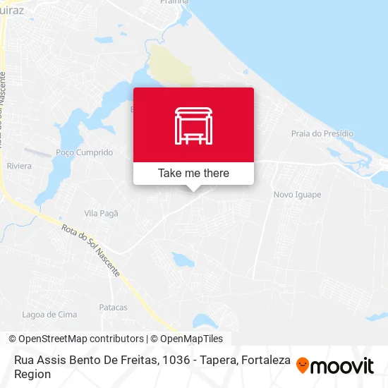 Rua Assis Bento De Freitas, 1036 - Tapera map