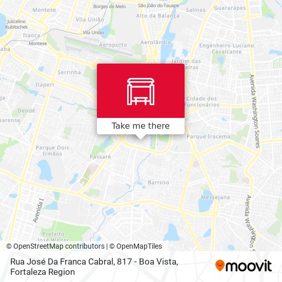 Rua José Da Franca Cabral, 817 - Boa Vista map
