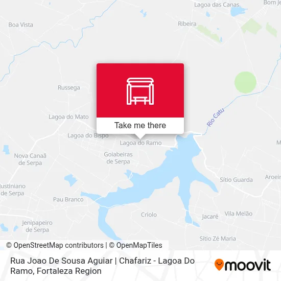 Rua Joao De Sousa Aguiar | Chafariz - Lagoa Do Ramo map
