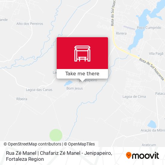 Rua Zé Manel | Chafariz Zé Manel - Jenipapeiro map