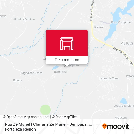 Rua Zé Manel | Chafariz Zé Manel - Jenipapeiro map