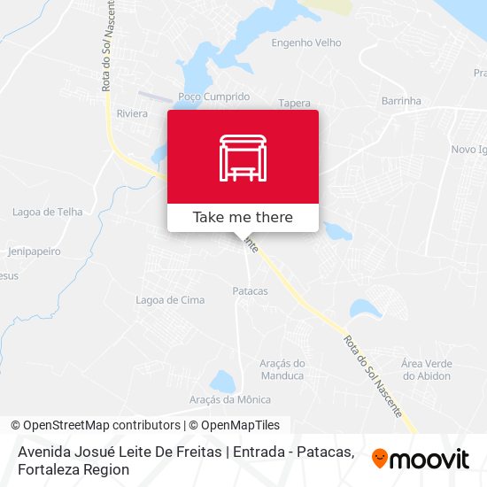 Avenida Josué Leite De Freitas | Entrada - Patacas map