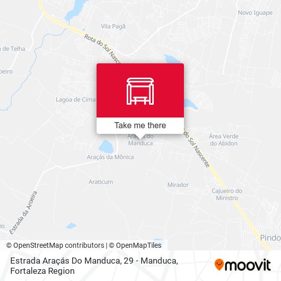 Estrada Araçás Do Manduca, 29 - Manduca map