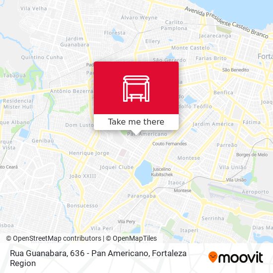 Rua Guanabara, 636 - Pan Americano map
