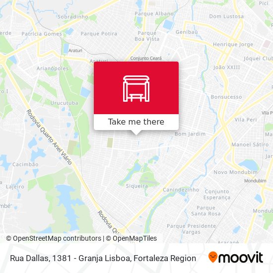 Rua Dallas, 1381 - Granja Lisboa map