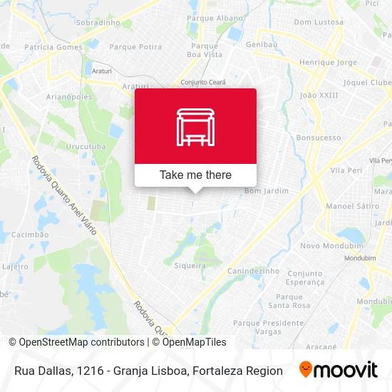 Rua Dallas, 1216 - Granja Lisboa map