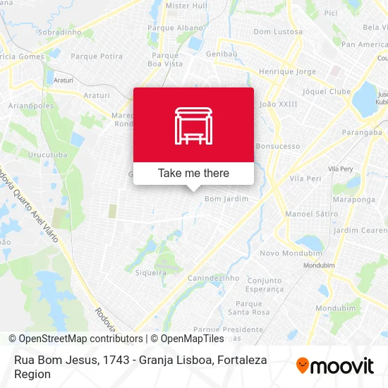 Rua Bom Jesus, 1743 - Granja Lisboa map