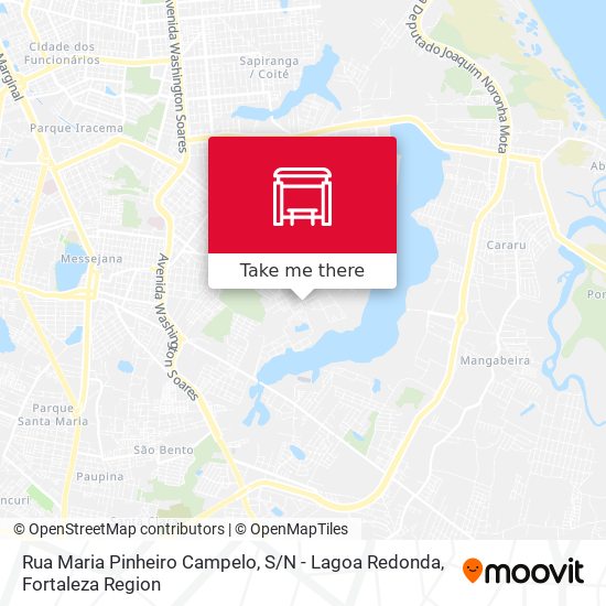 Rua Maria Pinheiro Campelo, S / N - Lagoa Redonda map