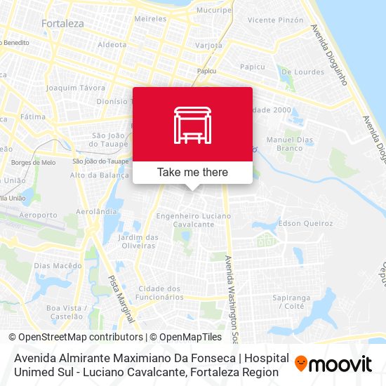 Avenida Almirante Maximiano Da Fonseca | Hospital Unimed Sul - Luciano Cavalcante map