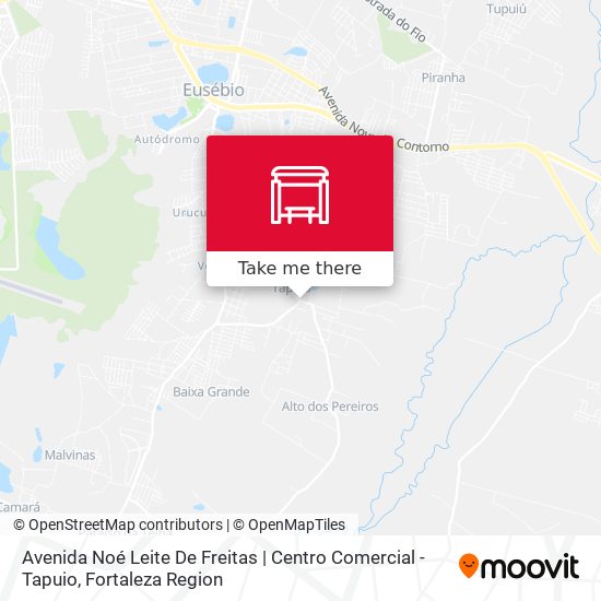 Avenida Noé Leite De Freitas | Centro Comercial - Tapuio map
