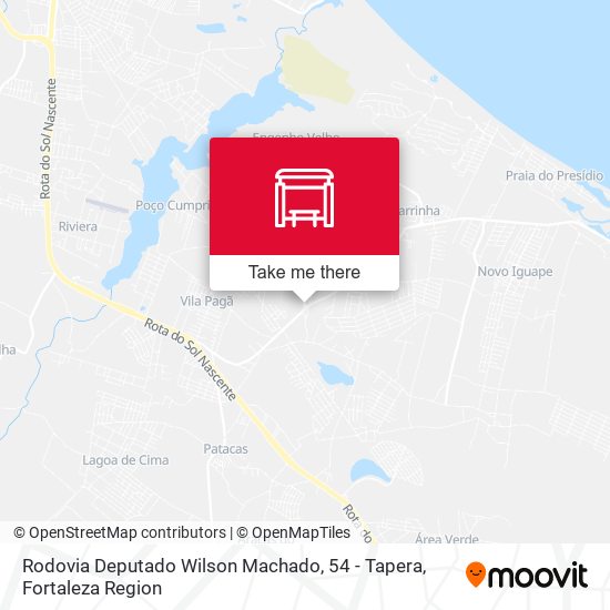 Rodovia Deputado Wilson Machado, 54 - Tapera map