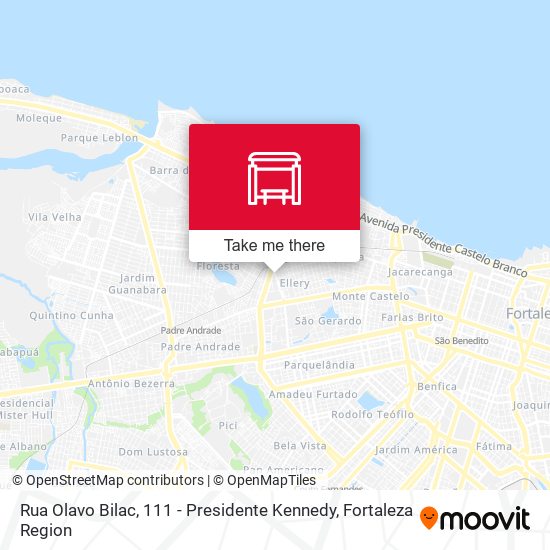 Mapa Rua Olavo Bilac, 111 - Presidente Kennedy