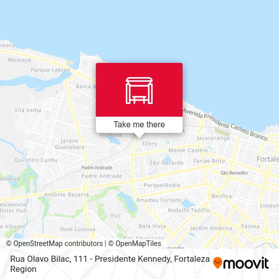 Rua Olavo Bilac, 111 - Presidente Kennedy map
