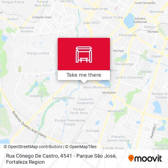 Rua Cônego De Castro, 4541 - Parque São José map
