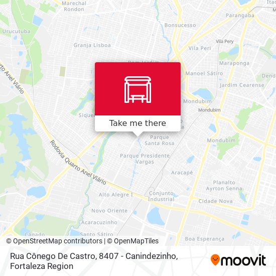Rua Cônego De Castro, 8407 - Canindezinho map