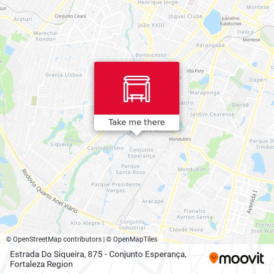 Estrada Do Siqueira, 875 - Conjunto Esperança map