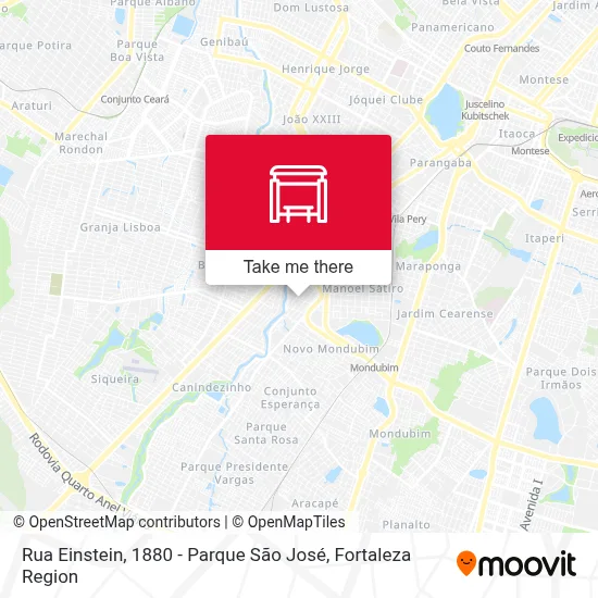 Rua Einstein, 1880 - Parque São José map
