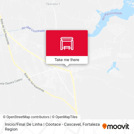 Início / Final De Linha | Cootace - Cascavel map