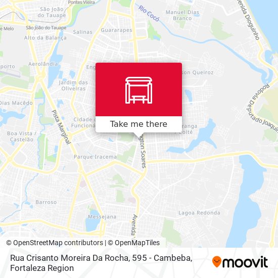Rua Crisanto Moreira Da Rocha, 595 - Cambeba map