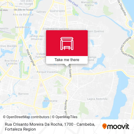 Rua Crisanto Moreira Da Rocha, 1700 - Cambeba map