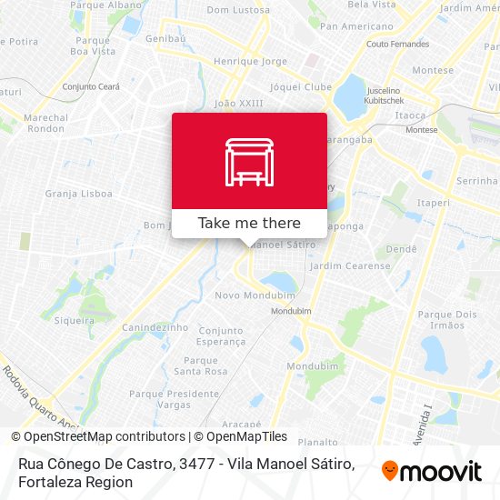 Mapa Rua Cônego De Castro, 3477 - Vila Manoel Sátiro