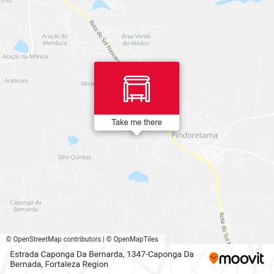 Estrada Caponga Da Bernarda, 1347-Caponga Da Bernada map